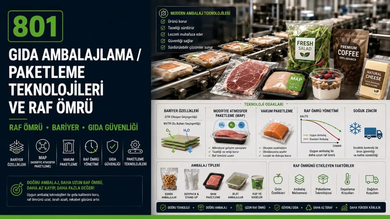 Gıda Ambalajlama / Paketleme Teknolojileri ve Raf Ömrü